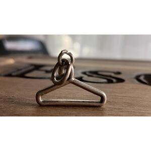 925 Sterling Silver Clothes Hanger Charm